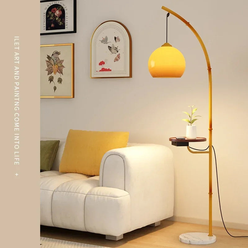 OUTELA Nordic Floor Lamp Modern Family Iiving Room Bedroom Homestay Creativity  LED  Decorative Standing Light