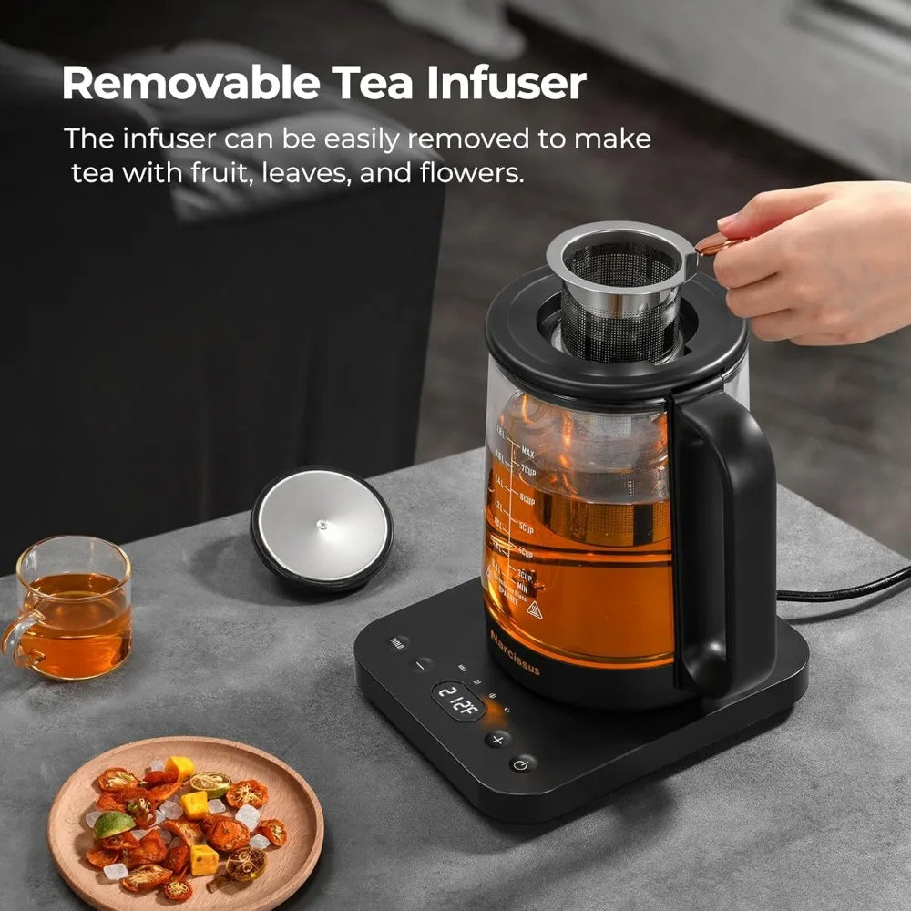 Electric Glass Kettle with Temperature Control – 1.8L