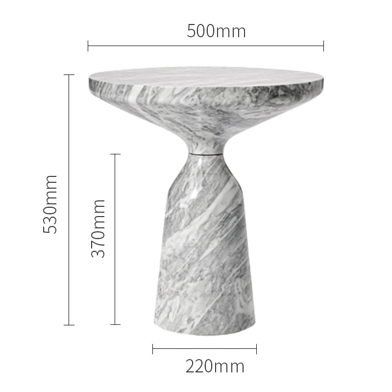 Luxury marble texture coffee tables fashionable green marble effect side table for living room modern