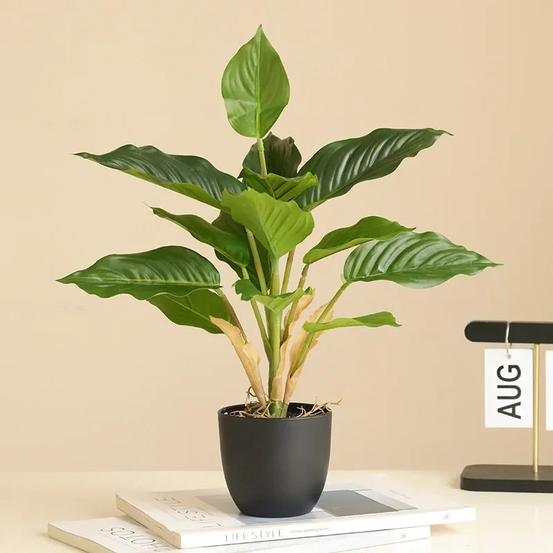 High-end Latex Artificial Potted Plant Green Ivy for Home Room Decoration Fake Plants Bonsai Wedding Party Event Garden Decor