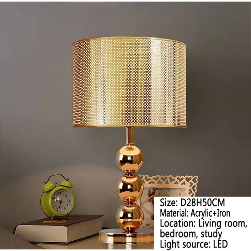 RONIN Nordic Modern Table Lamp Luxurious Living Room Bedroom Study LED Originality Bedside Desk Light