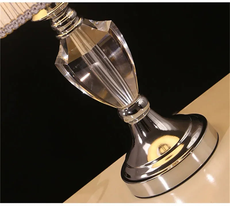 TEMAR Nordic Modern Crystal Table Lamp LED Luxury Living Room Bedroom Study Villa Hotel Home Decoration Light