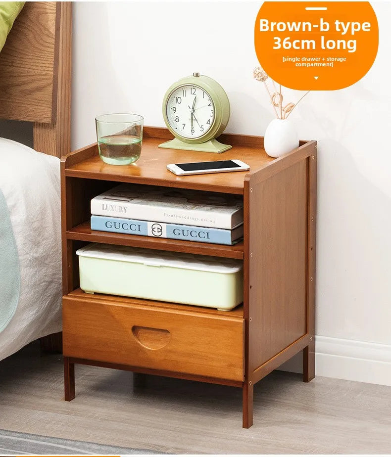 Bedside table simple solid wood small cabinet storage cabinet bedroom bedside simple Nordic European modern mini