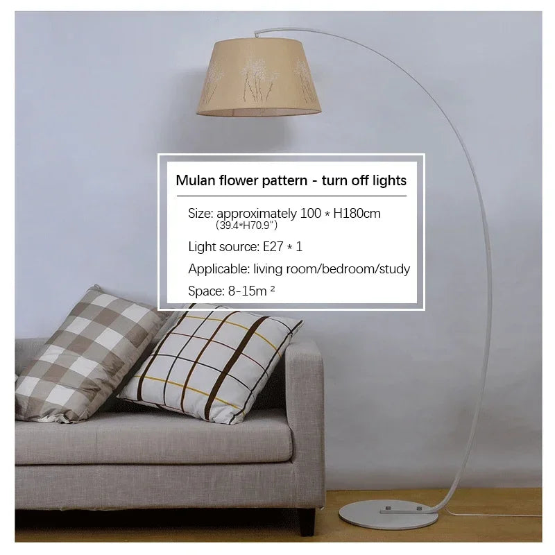 OULALA Nordic  Fishing Floor Lamp Modern Family Beside The Sofa LED Decorative Standing Light