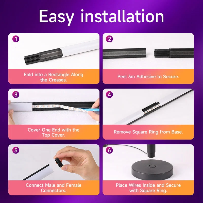 Modern Led Floor Lamp Living Room Dimmable Stand Floor Light Bedroom Led Bedside lamp Reading Lighting For Study Room Decoration