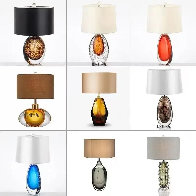 Nordic Modern Glaze Table Lamp Fashionable Art  Iiving Room Bedroom  Hotel LED Personality Originality Desk Light