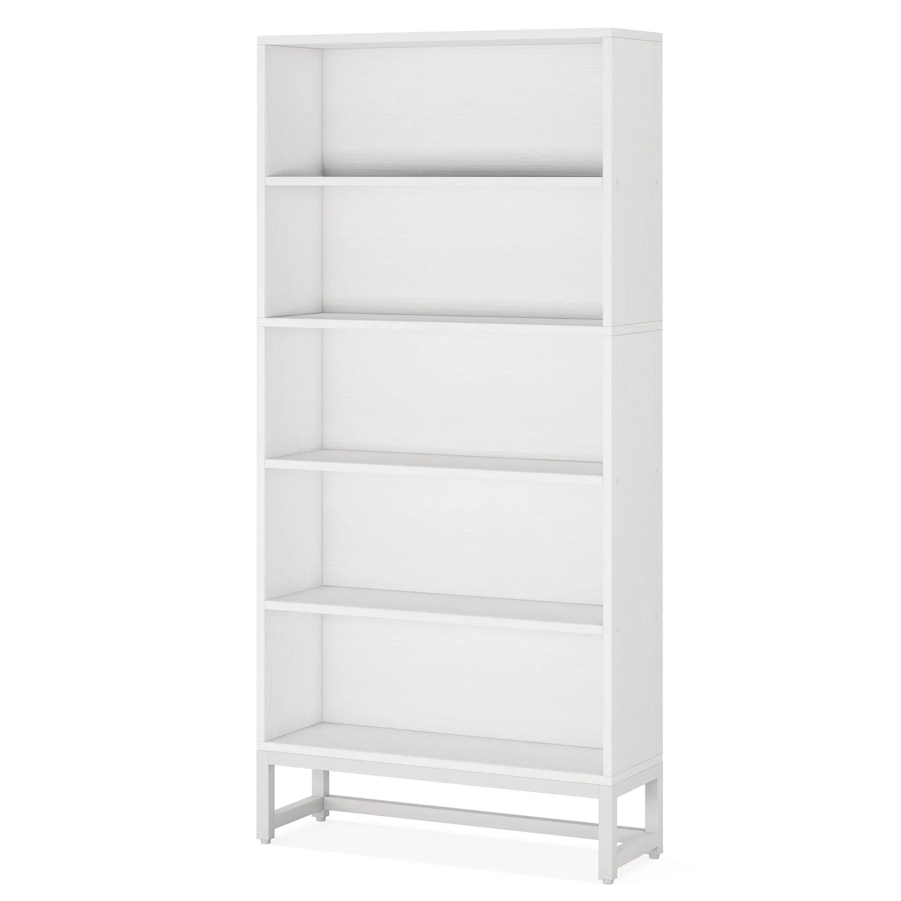 Tribesigns Tall Bookcase – Black 70.8″ Heavy-Duty Library Bookshelf Organizer