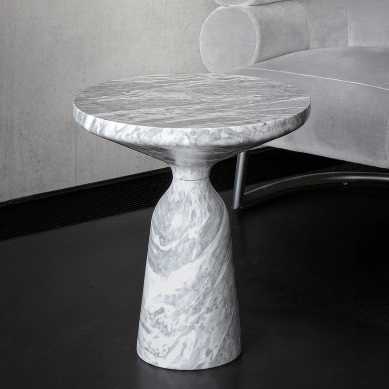 Luxury marble texture coffee tables fashionable green marble effect side table for living room modern