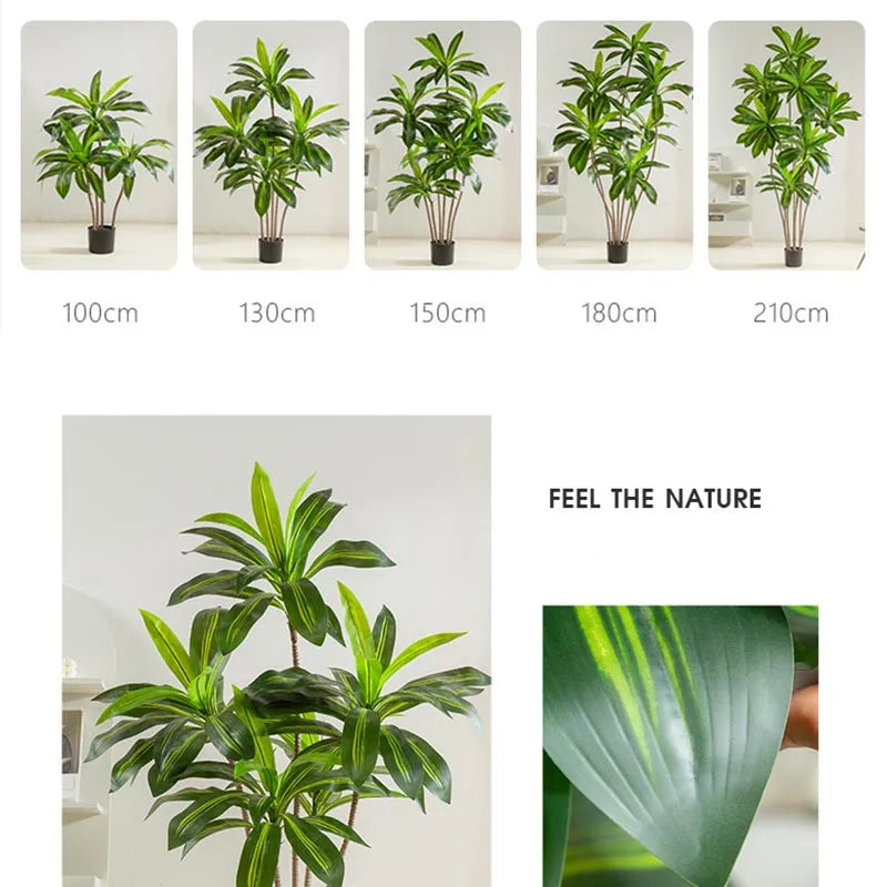 Home Ornament Large Floor Simulation Green Plant Brazilian Wood Potted Plant Home Interior Decoration Ornament Simulation Tree