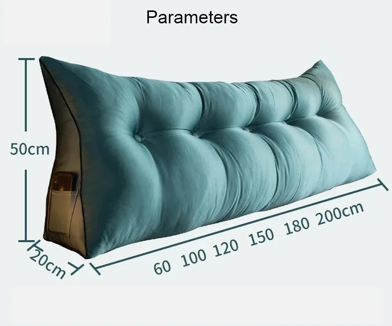FORMTHEO Large Silk Like Cushion Long Pillow Bed Headboard Tatami Backrest