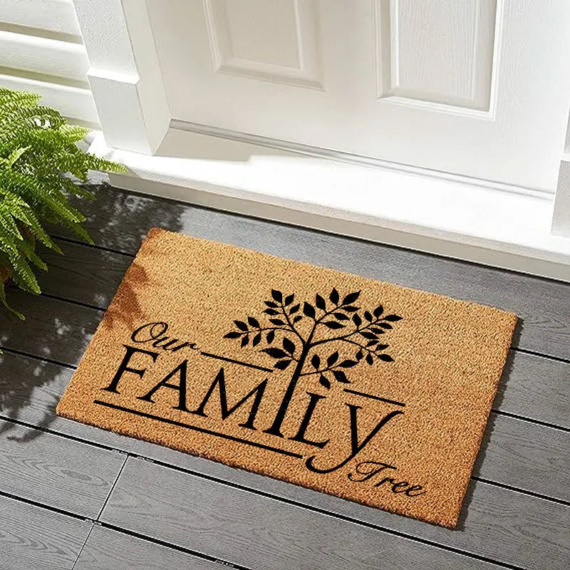 VIKAMA Anti-Moisture Coconut Palm Floor Mat, Anti-Slip Entrance Welcome Mat, Kitchen Balcony Carpet, Home Decoration