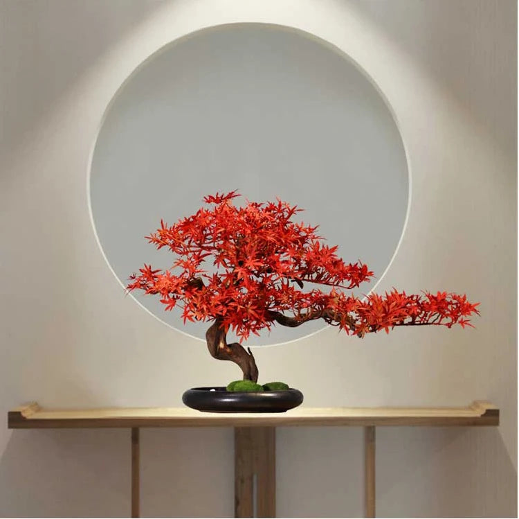 Simulation Welcome Pine Landscaping Decorations, Green Plant Bonsai Ornaments, Home, Living Room, Hotel, Porch Decoration