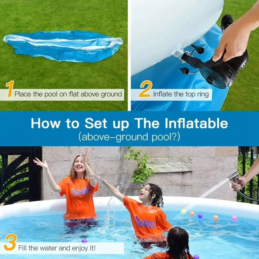 Butterfly-Shaped Inflatable Swimming Pool – Family Outdoor Pool