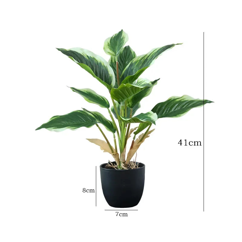 High-end Latex Artificial Potted Plant Green Ivy for Home Room Decoration Fake Plants Bonsai Wedding Party Event Garden Decor