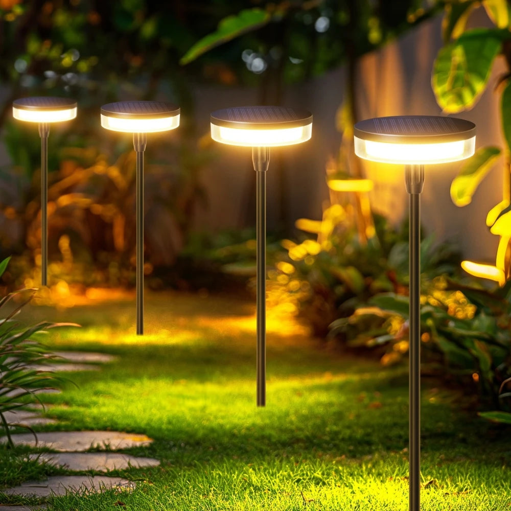 Outdoor Garden Solar Pathway Light Sway by Wind Solar Swaying Lights Bright IP65 Waterproof for Outside Yard Path Patio Lawn