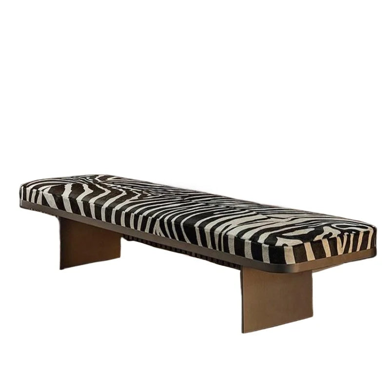 Soft Cushion Vanity Bench – Light Luxury Bedroom & Living Room Stool