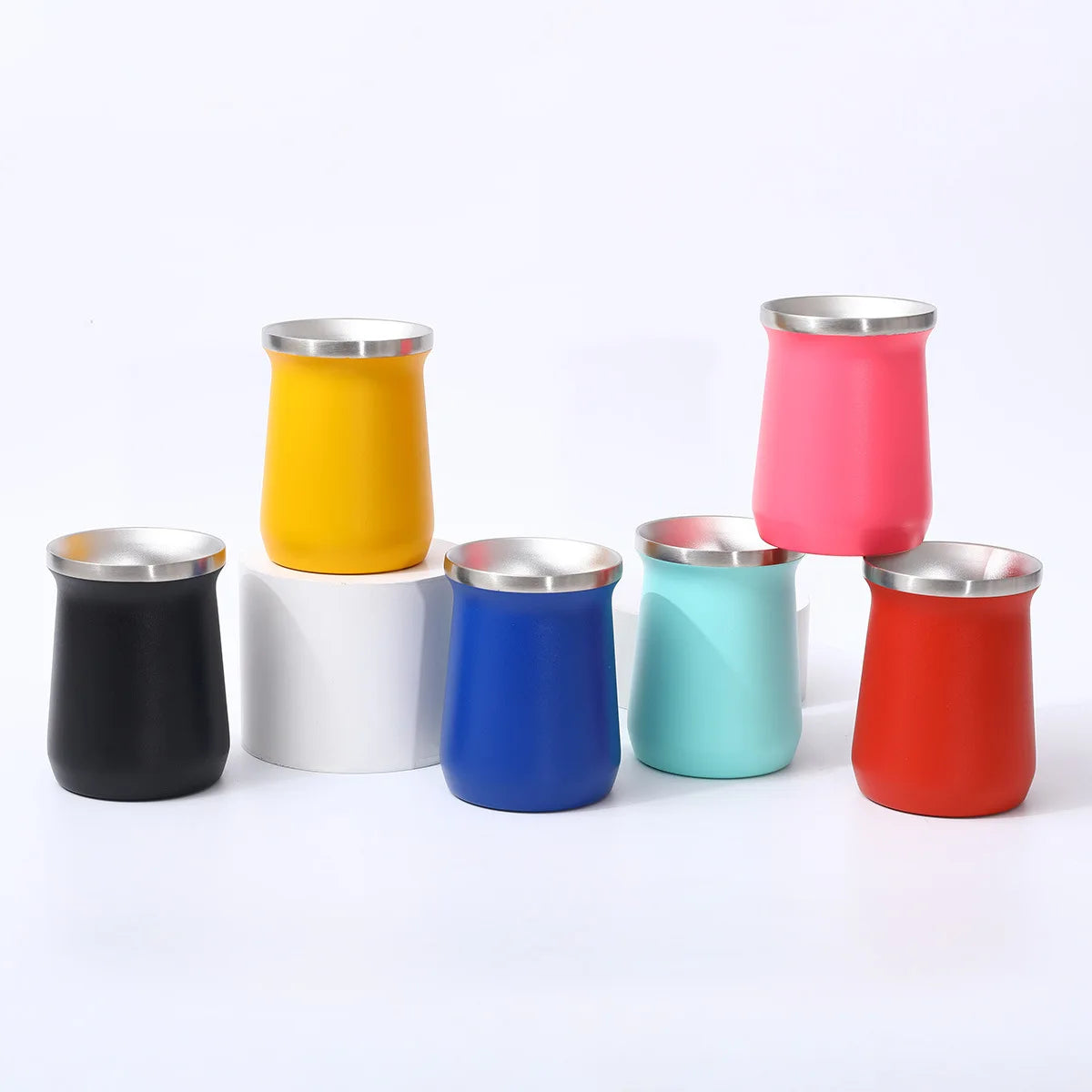 South American Style Double-Wall Yerba Mate Cup – 8oz / 240ml Insulated Flask