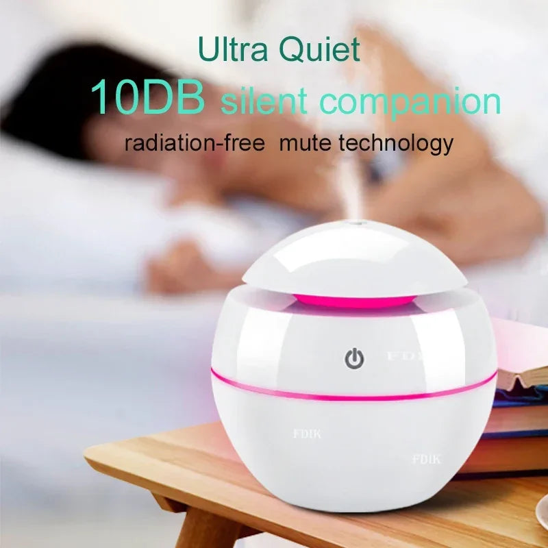 130ML Ultrasonic Air Home Humidifier Mini Mist Maker Aroma Diffuser USB Aroma Essential Oil Diffuser For home office