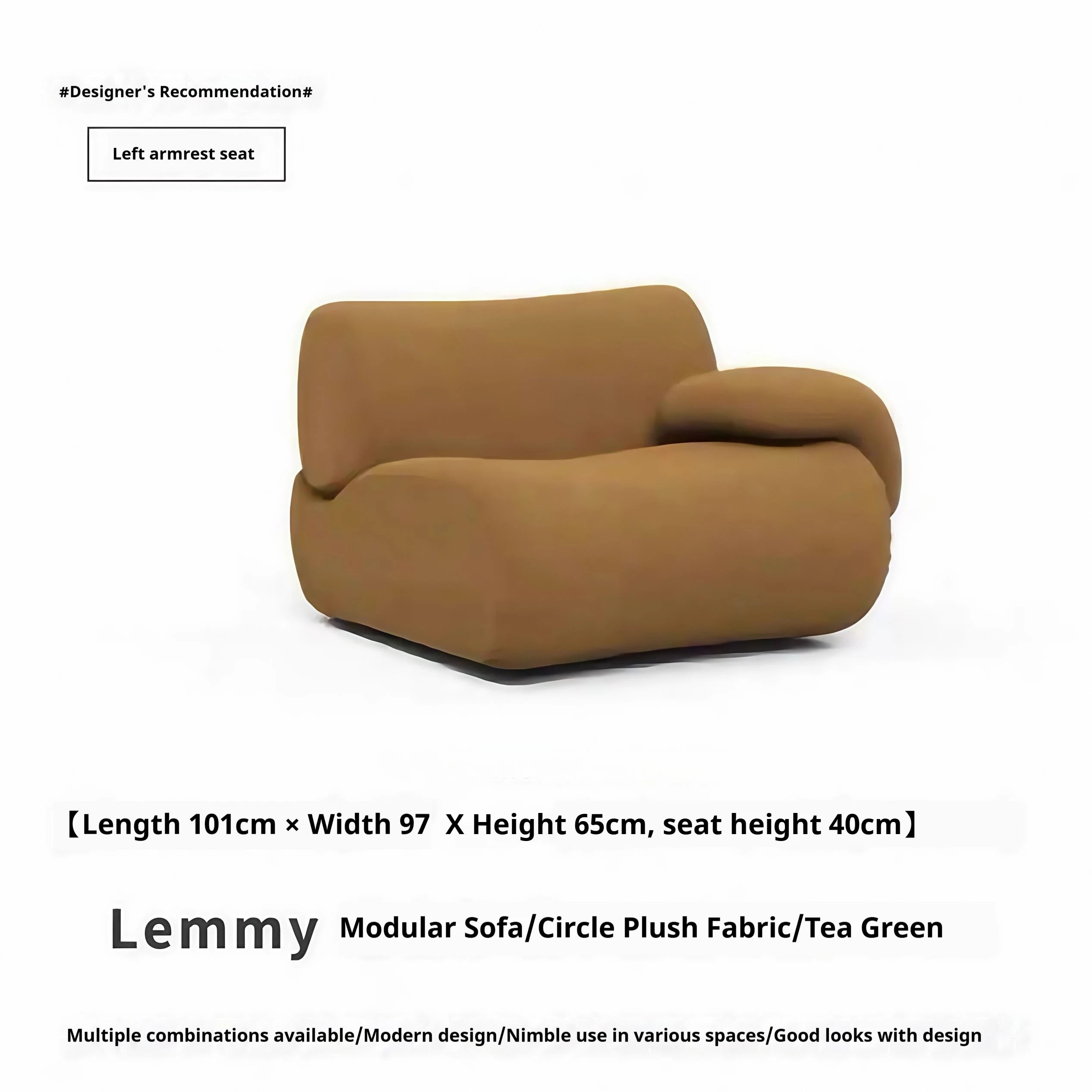 Vacuum-Compressed Modular Sofa, Wabi-Sabi Sherpa Fabric Sectional with High-Elastic Foam, Cream Mid-Century Style, Space Saving