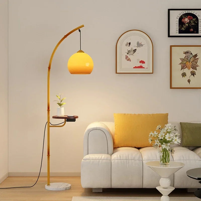 OUTELA Nordic Floor Lamp Modern Family Iiving Room Bedroom Homestay Creativity  LED  Decorative Standing Light