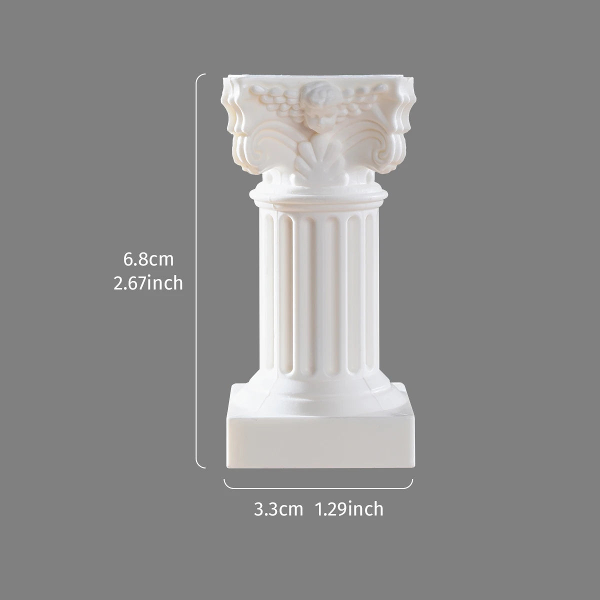 1PC, Roman column sculpture resin handicraft statues, festival decorative candlesticks, Roman column church decorations
