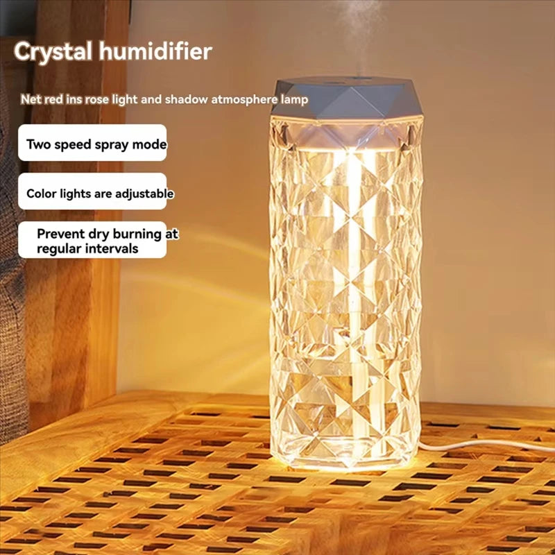 Evaporative air humidifier 500ML spray purifier perfume essential oil diffuser perfume spray night light humidifier