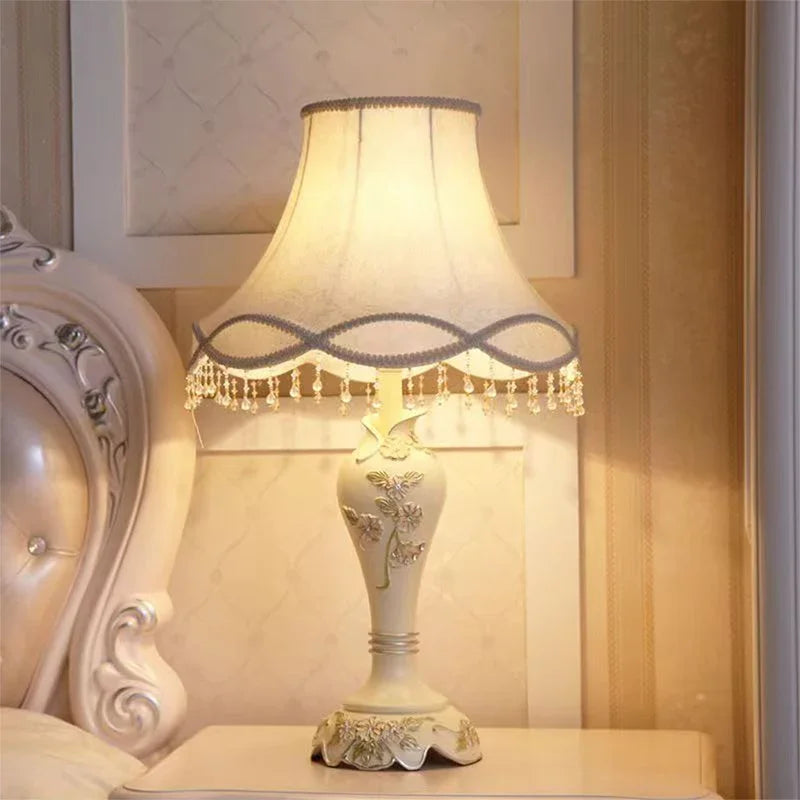 ABEL European Floor lamp Luxurious Living Room Bedroom Study Villa Hotels LED Warm Creativity Floor lamp Next To Sofa