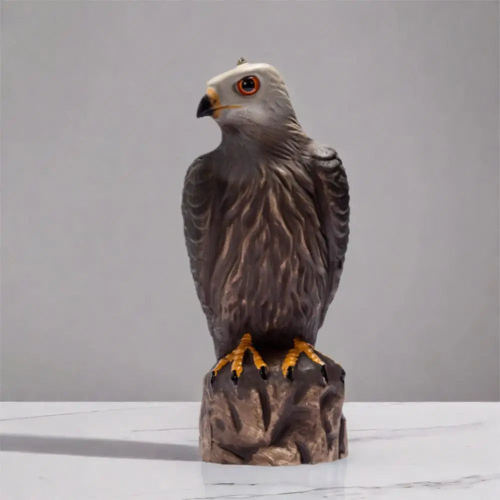 Lifelike Garden Eagle Statue Sturdy Waterproof Birds Decoy Hawk Realistic Resin Crafts Eagle Repellents Statue Home Garden Decor