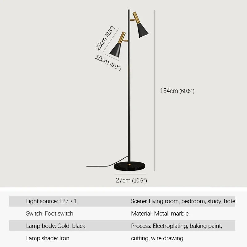 WPD Nordic Floor Lamp – Adjustable LED Standing Light