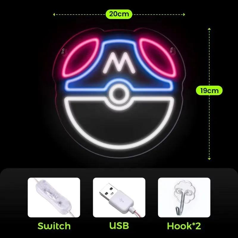 Led Lights for Room Neon Sign Night Lamp Decoration Bedroom USB Light Neon Hanging Atmosphere Night Light for Children