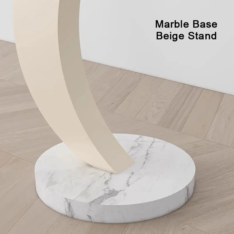 LED Tea Table Floor Lamp Living Room Decoration Bedroom Bedside Lighting Modern Marble Stand Light Black Beige E27