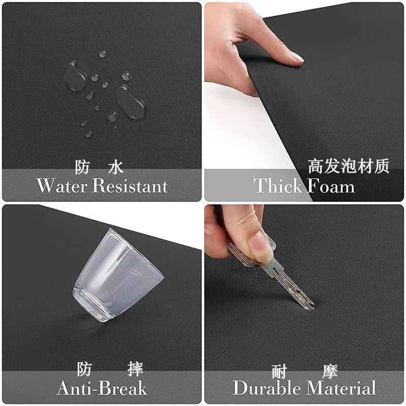 Anti-Fatigue Standing Mat, Kitchen Mat with PVC Waterproofing, Non-Slip Kitchen Rug