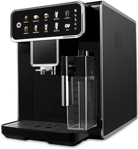 Fully Automatic Espresso Machine – 12-Cup Coffee Maker with One-Touch Cappuccino, Latte & Espresso