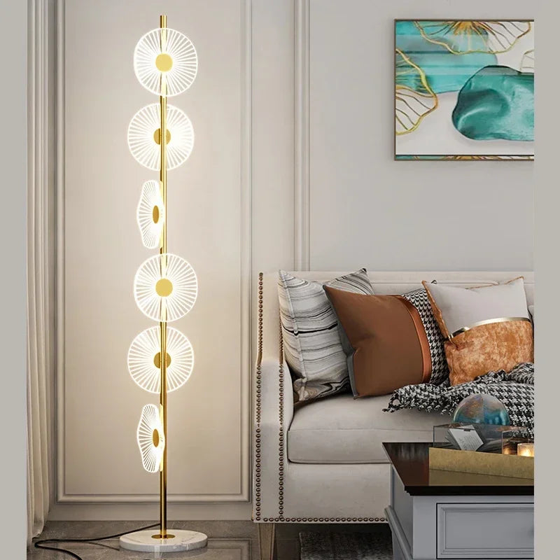 SAMAN Nordic Floor Lamp Modern Art Family Iiving Room Bedroom Creativity LED  Decorative Standing Light