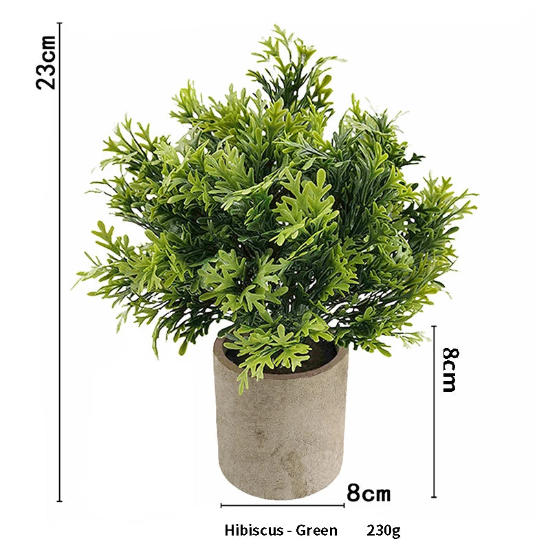 Artificial Plant Potted Eucalyptus Plant Small Fake Flower Bonsai With Pot Mini Plant Desktop Office Home Restaurant Decoration