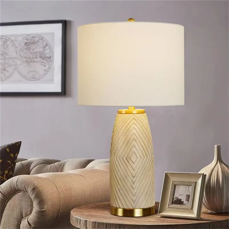 Contemporary Luxury Table Lamp LED Personality Creativity Living Room Bedroom Study Villa Hotel Bedside Household Desk Light