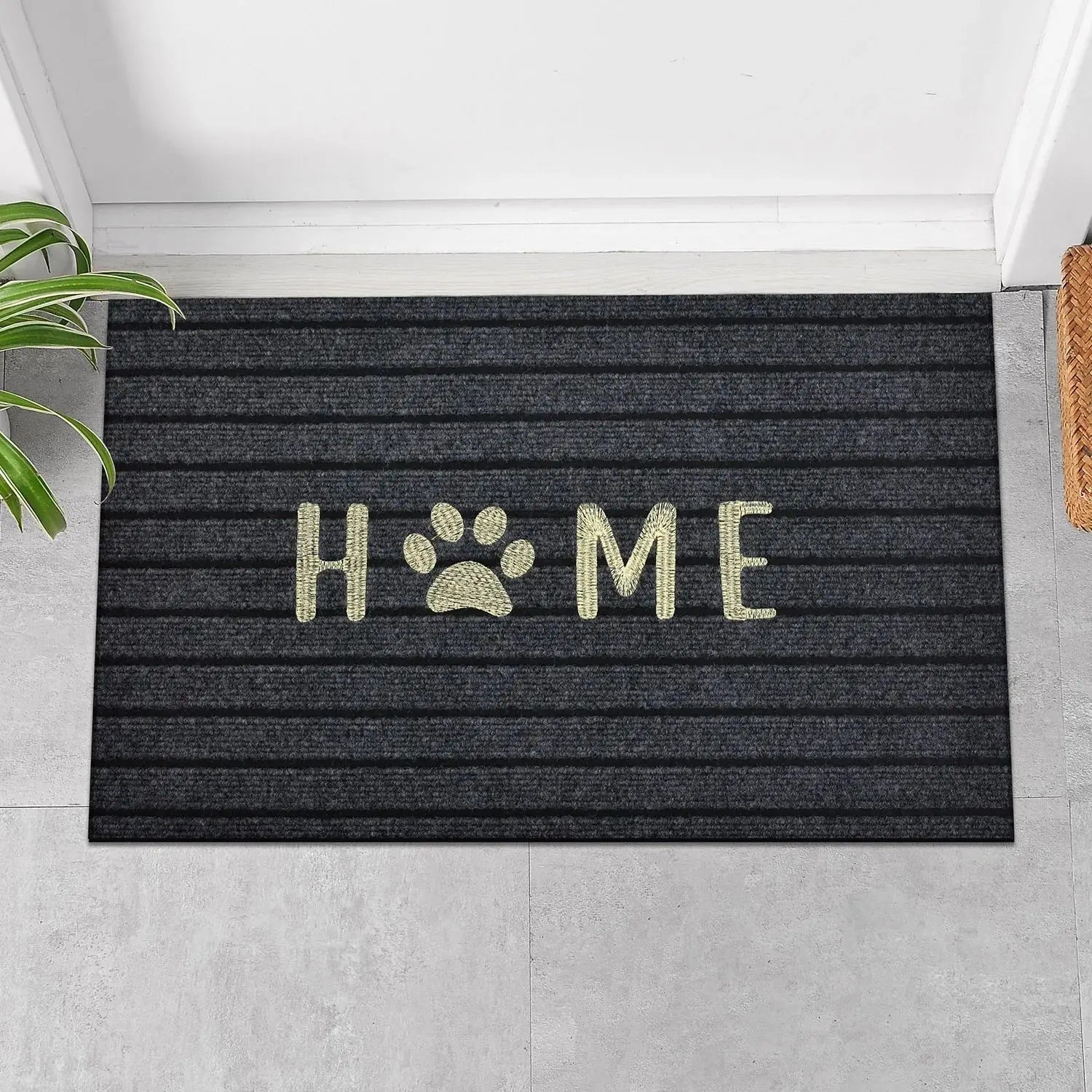 VIKAMA High-Quality Minimalist Alphabet Doormat Non-Slip Rug, Suitable for Kitchens, Bathrooms, and Entrances