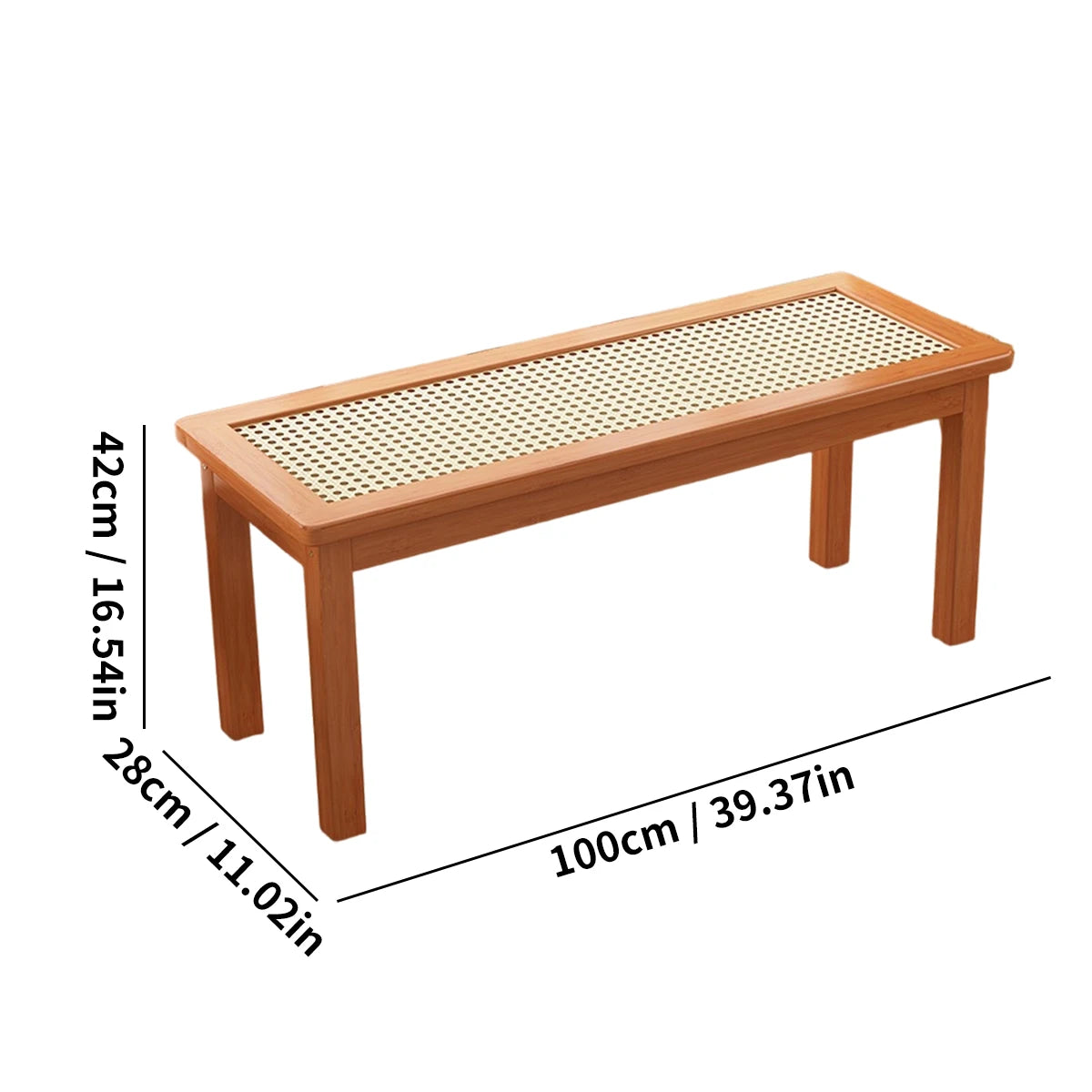 Multi-Use Bamboo Bench – Lightweight Long Seat for Home & Balcony