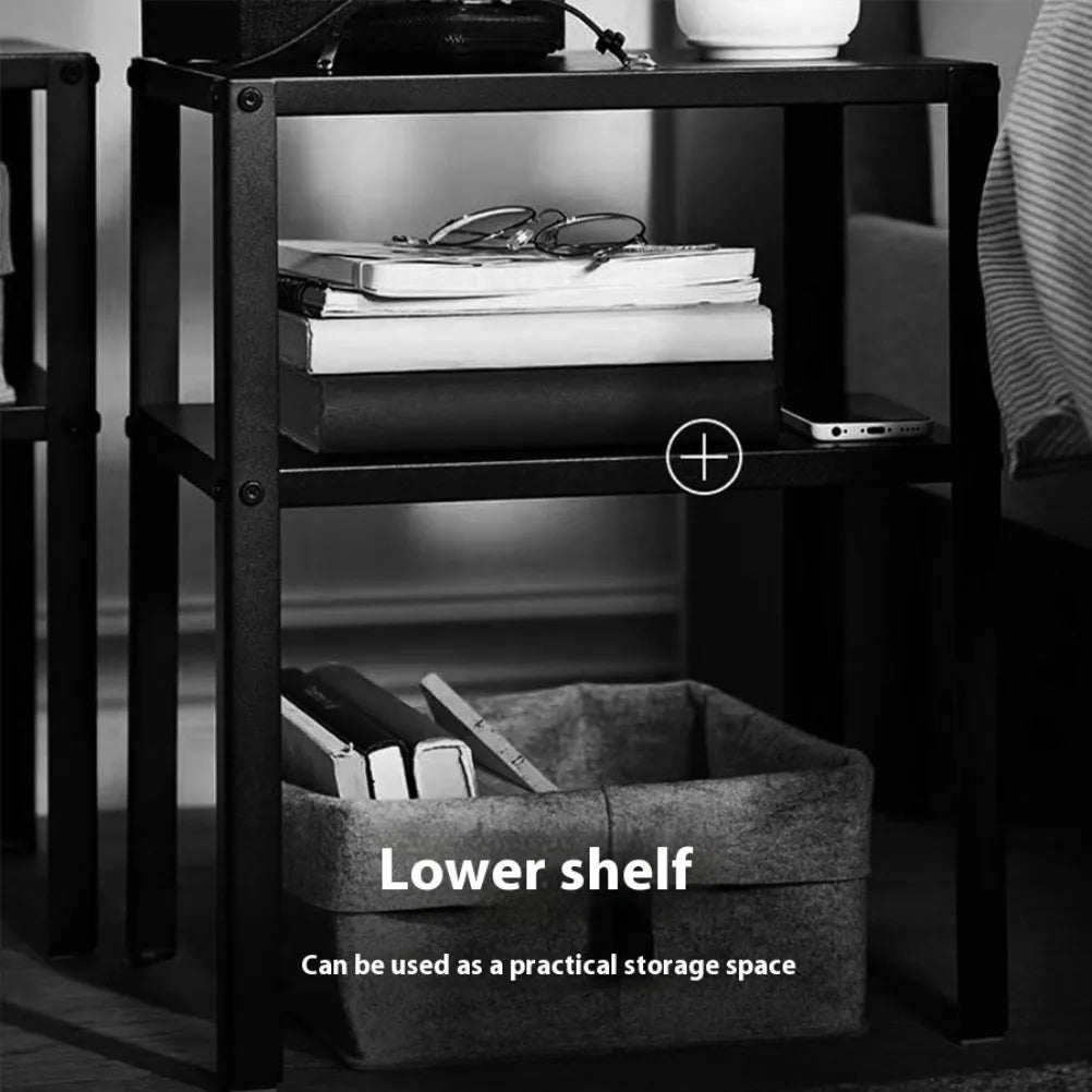 Nordic Bedside Table Living Room Sofa Corner Table Bedroom Bedside Table Metal Minimalist Night Tables Bedroom Furniture