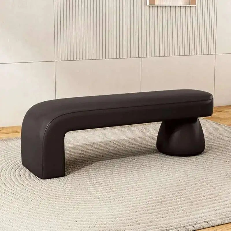 Nordic Shoe Changing Stool – Bedroom End-of-Bed Ottoman Bench