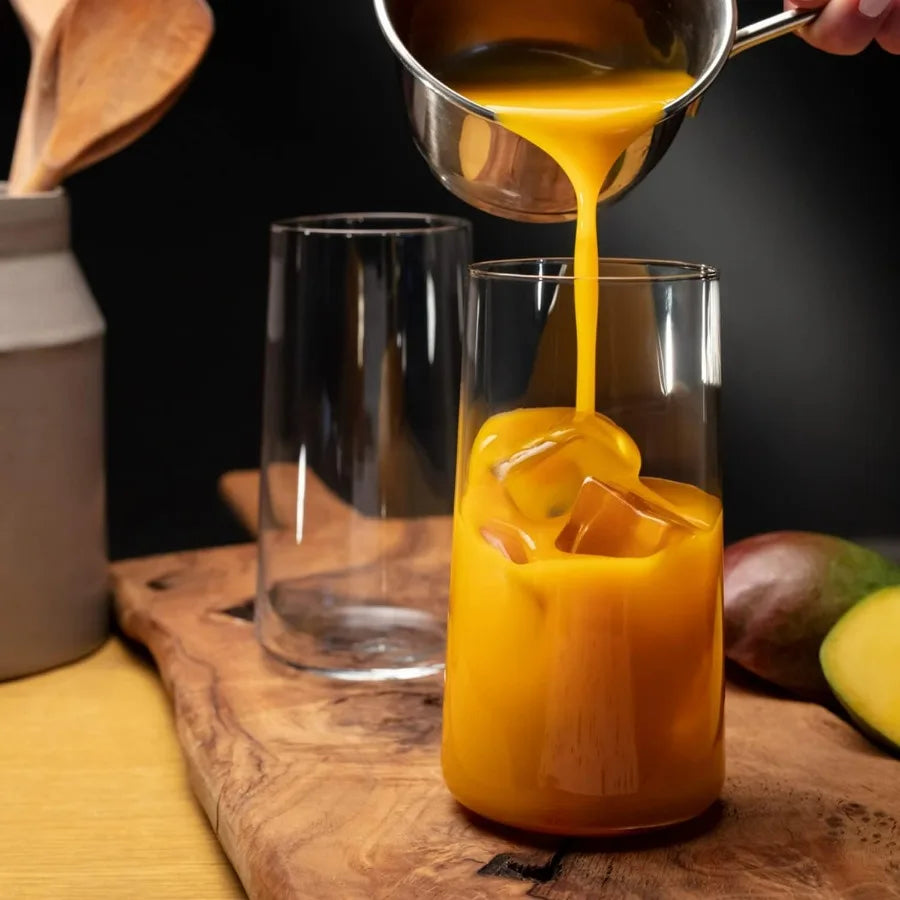 Tall Water Glasses Set of 6 18.3 oz AvantGarde Collection Lightweight Crystal Glass Ideal for Everyday Use Dishwasher Safe Craf