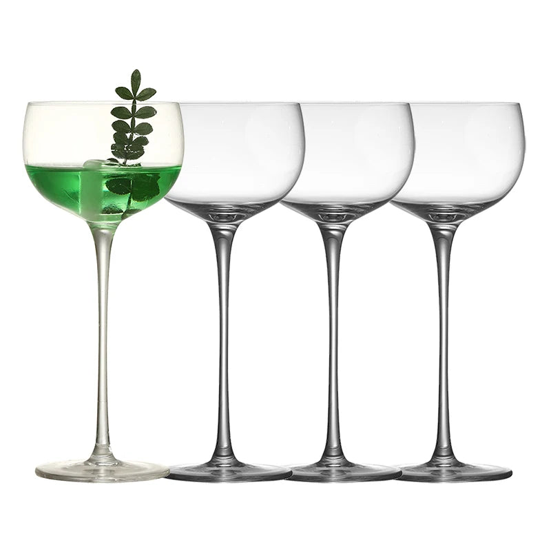 4PCS 150ml Coupe Glasses Cocktail Martini Glass Set Of 4