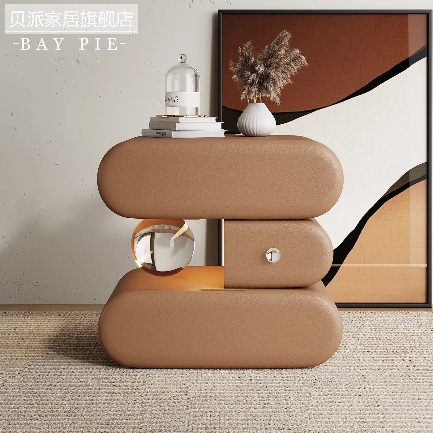 Luxury high-end Bedside tables Cream style solid wood Modern elegant Chest of drawers High end minimalism bedroom furniture