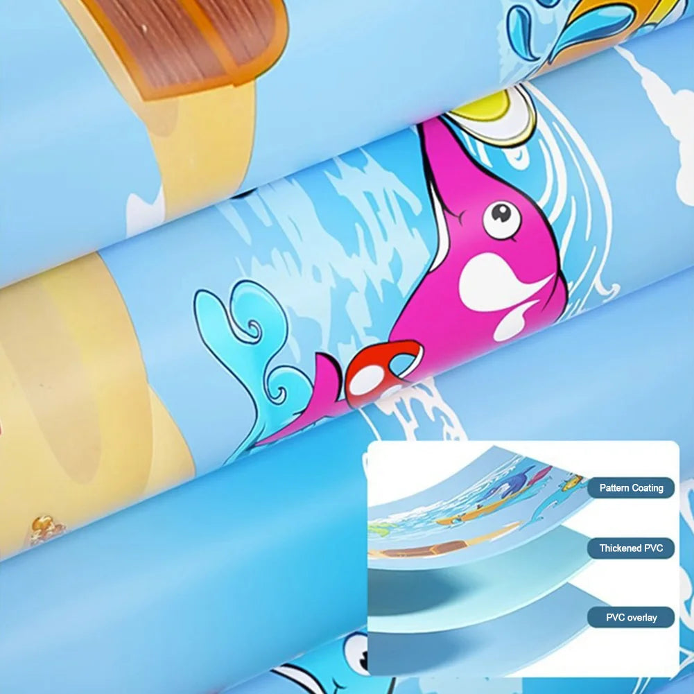 Inflatable PVC Framed Swimming Pool – Cartoon Pattern Toddler Pool