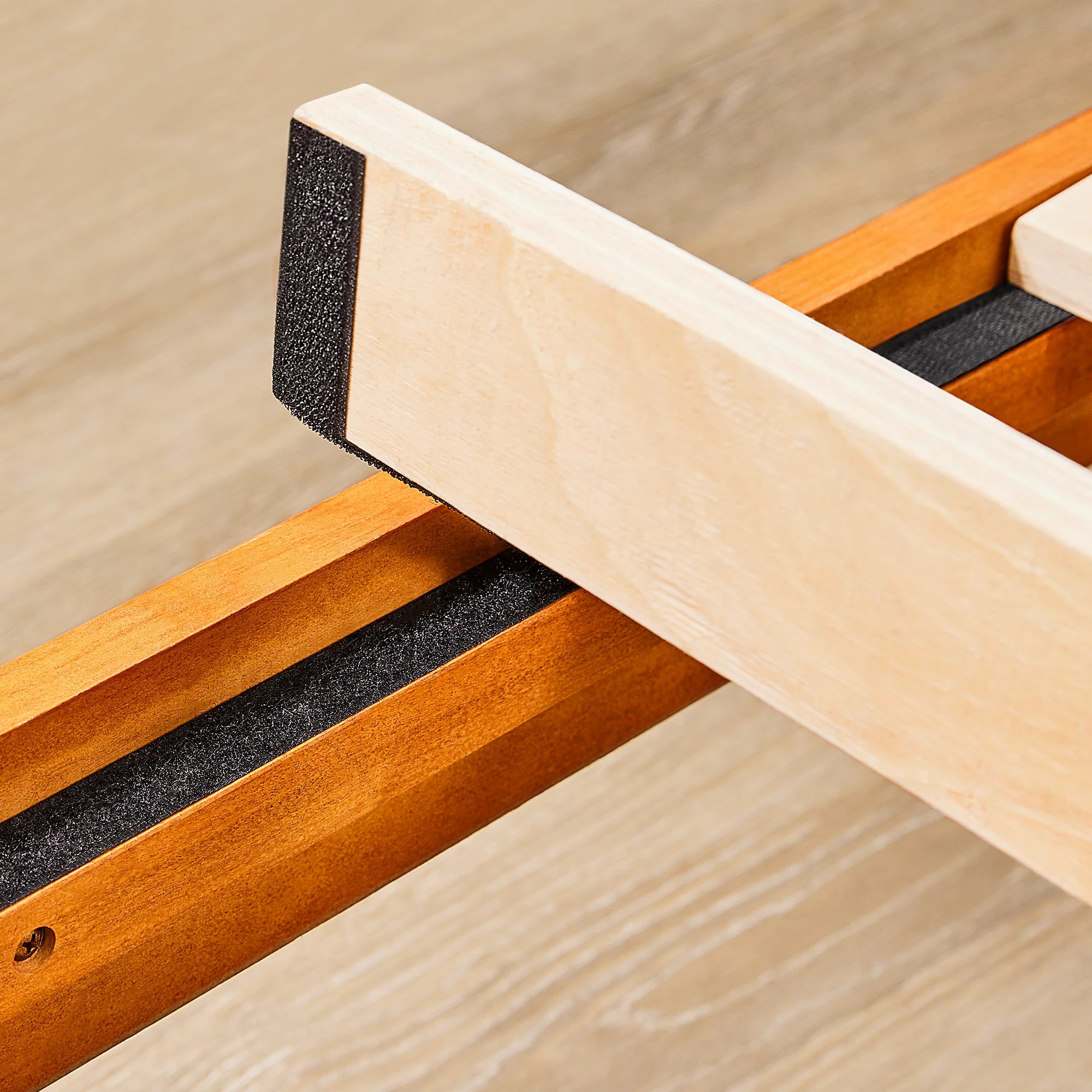 Solid Wood Bed Frame – Multiple Sizes Available with Sturdy Wood Slat Support