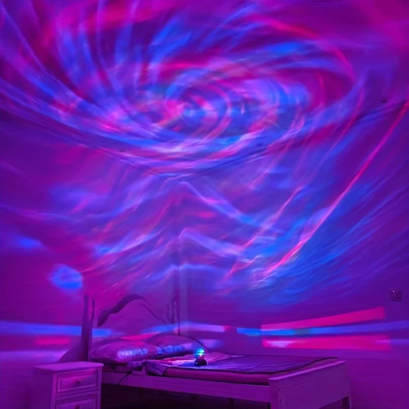 Aurora Starry Sky Projector with Remote LED Star Projector, Galaxy Star Projector with 7 Lighting Effects, Festival Party