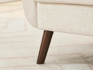 W Loveseat Sofa, Mid Century Modern Decor Love Seat Couches for Living Room, Button Tufted Upholstered Small Couch for Bedroom,