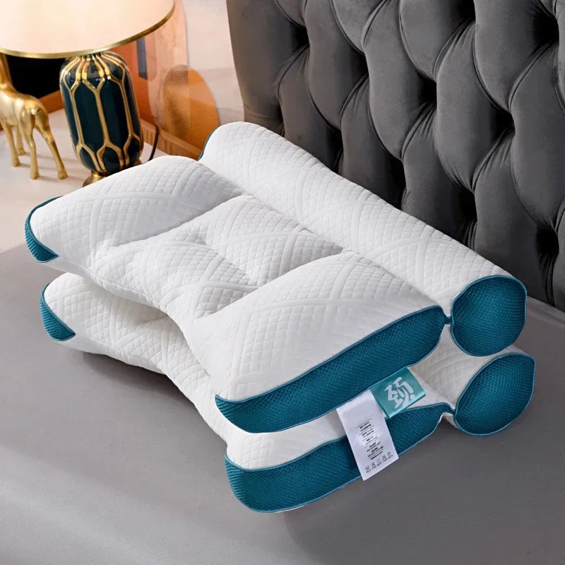 Ergonomic Pillow Memory Orthopedic Cotton Pillow Slow Rebound Soft Memory Slepping Pillows Ergonomic Shaped Relax The Cervical