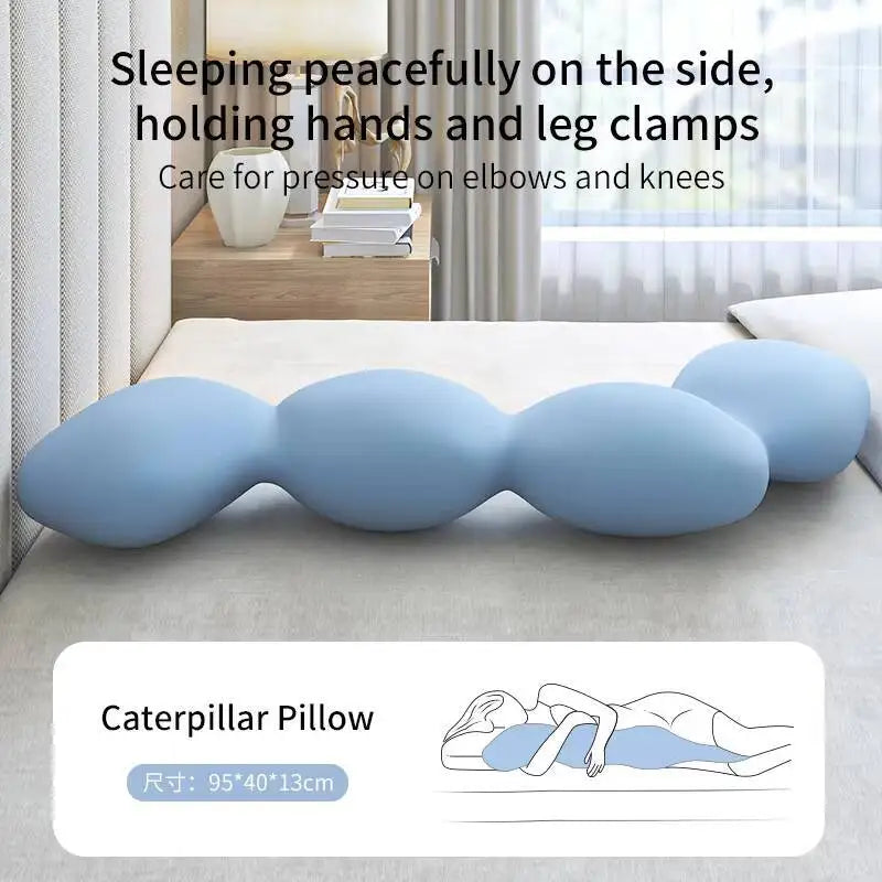 New Long Pillow For Hug Memory Foam Bed Sleeping Body For Pregnant Women Sleeper Ice Silk Comfort Long Pillow Orthopedic Cushion