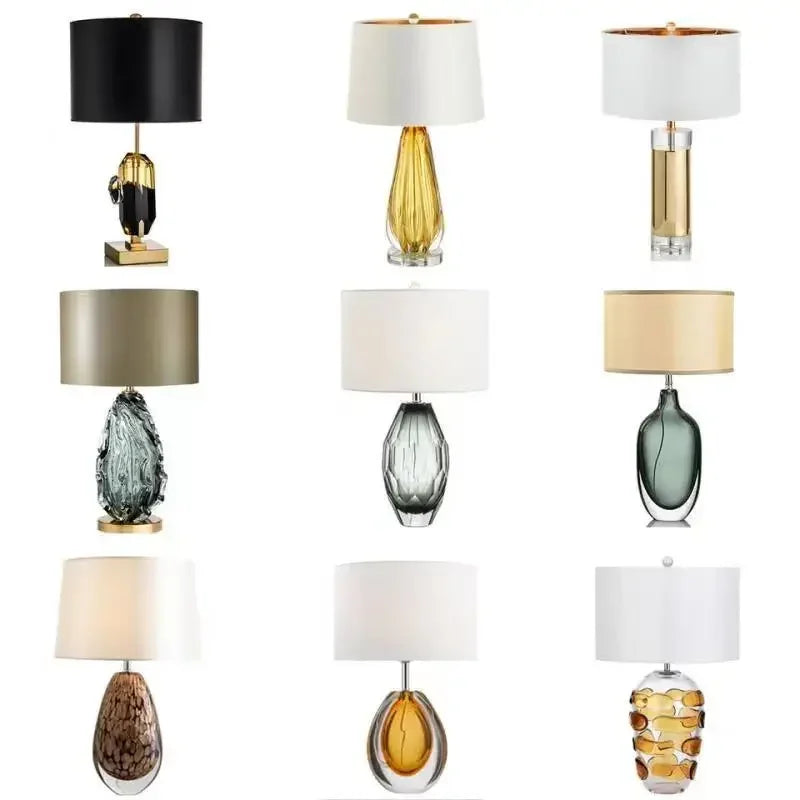 Nordic Modern Glaze Table Lamp Fashionable Art  Iiving Room Bedroom  Hotel LED Personality Originality Desk Light